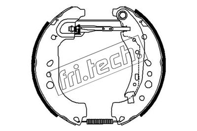 16529 fri.tech. Комплект тормозных колодок