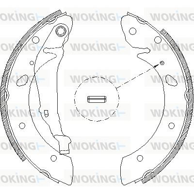 Z411300 WOKING Комплект тормозных колодок