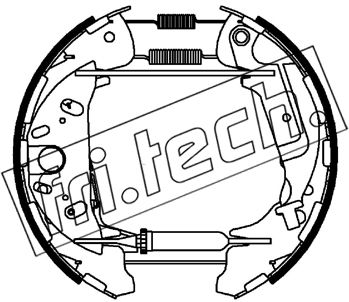 16540 fri.tech. Комплект тормозных колодок