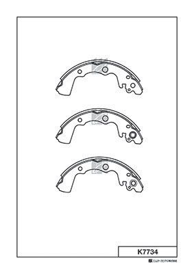 K7734 MK Kashiyama Комплект тормозных колодок