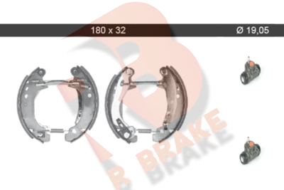 79RBKT0063 R BRAKE Комплект тормозных колодок