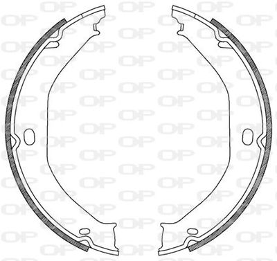 BSA218300 OPEN PARTS Комплект тормозных колодок