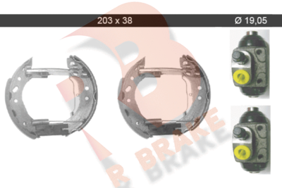 79RBKT0032 R BRAKE Комплект тормозных колодок