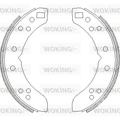 Z463500 WOKING Комплект тормозных колодок