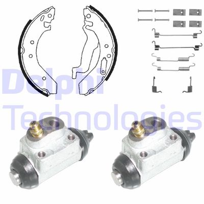 KP858 DELPHI Комплект тормозных колодок