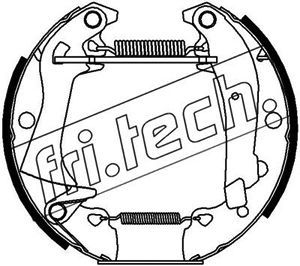 16124 fri.tech. Комплект тормозных колодок