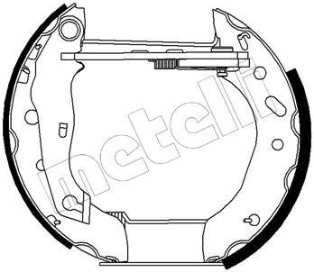 510151 METELLI Комплект тормозных колодок