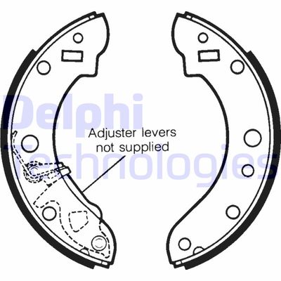 LS1206 DELPHI Комплект тормозных колодок