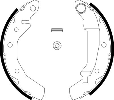 8DB355001741 HELLA PAGID Комплект тормозных колодок