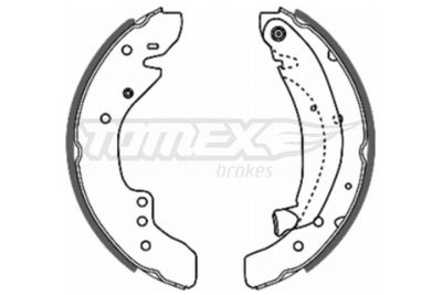 TX2029 TOMEX Brakes Комплект тормозных колодок