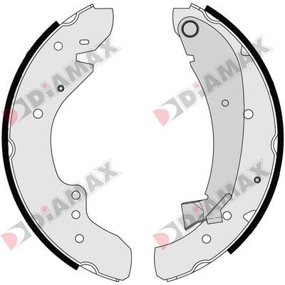 N01030 DIAMAX Комплект тормозных колодок