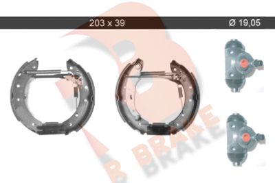 79RBKT0067 R BRAKE Комплект тормозных колодок