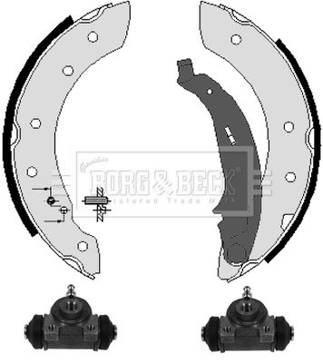 BBS1039K BORG & BECK Комплект тормозных колодок