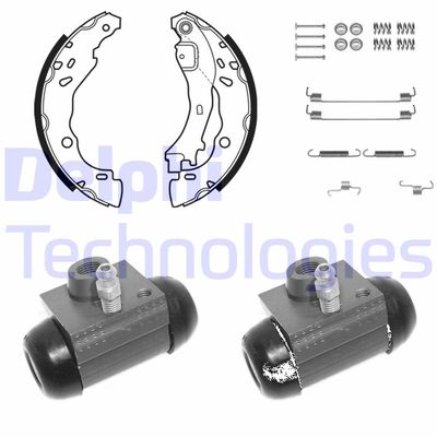 KP1128 DELPHI Комплект тормозных колодок