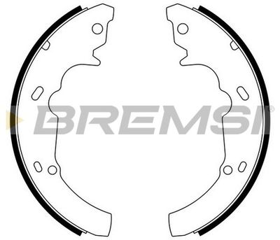 GF4618 BREMSI Комплект тормозных колодок