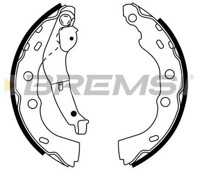 GF0920 BREMSI Комплект тормозных колодок