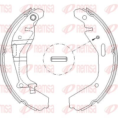 420200 REMSA Комплект тормозных колодок