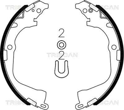 810029003 TRISCAN Комплект тормозных колодок