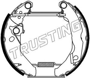 6122 TRUSTING Комплект тормозных колодок