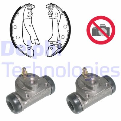 671 DELPHI Комплект тормозных колодок