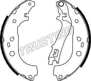 034112 TRUSTING Комплект тормозных колодок