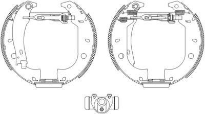 8DB355004071 HELLA PAGID Комплект тормозных колодок