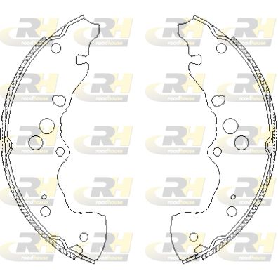 424000 ROADHOUSE Комплект тормозных колодок