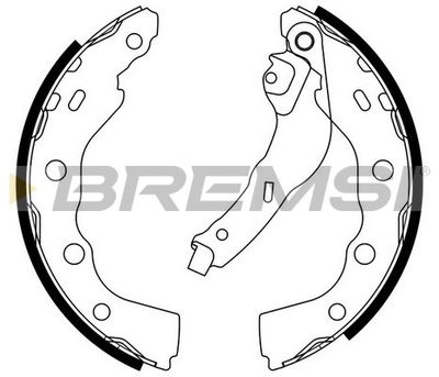 GF0823 BREMSI Комплект тормозных колодок