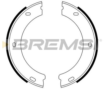 GF0384 BREMSI Комплект тормозных колодок