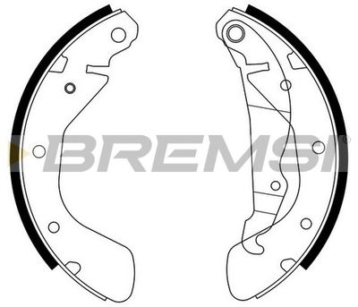 GF0353 BREMSI Комплект тормозных колодок