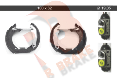 79RBKT0030 R BRAKE Комплект тормозных колодок