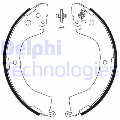 LS1826 DELPHI Комплект тормозных колодок