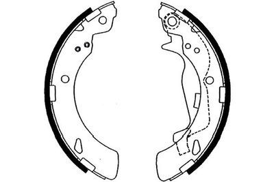 KBS2910 KAVO PARTS Комплект тормозных колодок