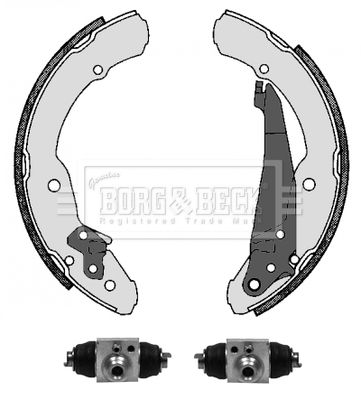 BBS1072K BORG & BECK Комплект тормозных колодок