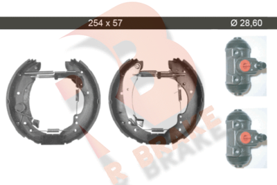 79RBKT0080 R BRAKE Комплект тормозных колодок