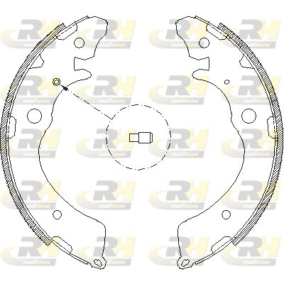 438300 ROADHOUSE Комплект тормозных колодок