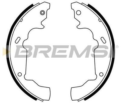 GF4780 BREMSI Комплект тормозных колодок