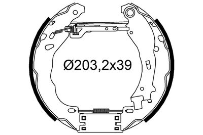 554909 VALEO Комплект тормозных колодок