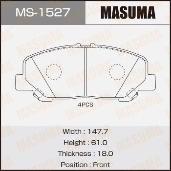 MS1527 MASUMA Комплект тормозных колодок