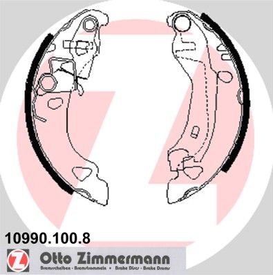 109901008 ZIMMERMANN Комплект тормозных колодок