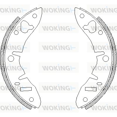 Z422000 WOKING Комплект тормозных колодок