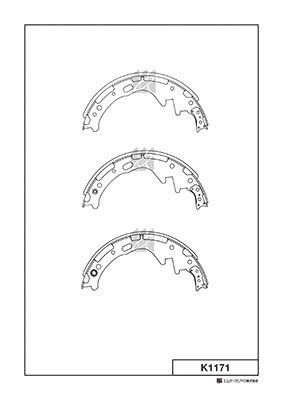 K1171 MK Kashiyama Комплект тормозных колодок
