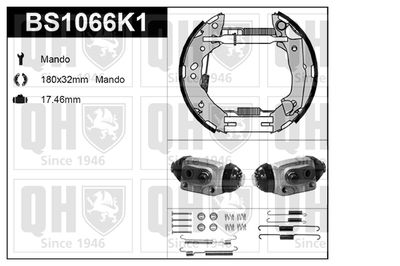 BS1066K1 QUINTON HAZELL Комплект тормозных колодок