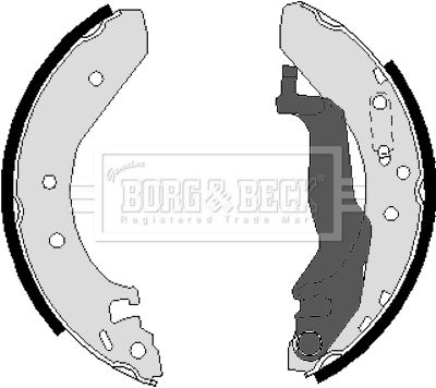 BBS6223 BORG & BECK Комплект тормозных колодок