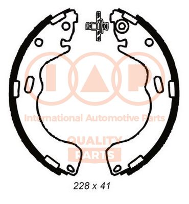 70511086 IAP QUALITY PARTS Комплект тормозных колодок