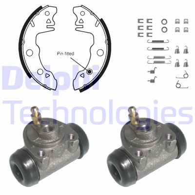 KP659 DELPHI Комплект тормозных колодок