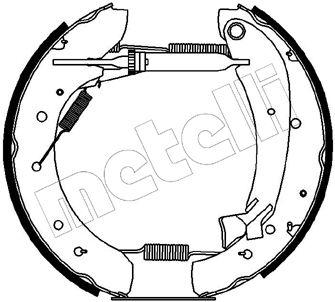 510074 METELLI Комплект тормозных колодок