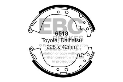 6518 EBC Brakes Комплект тормозных колодок