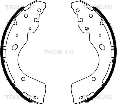 810014012 TRISCAN Комплект тормозных колодок
