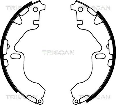 810013044 TRISCAN Комплект тормозных колодок